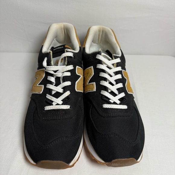 New Balance 574 V2 Black/Tan Workwear Mens Size 12  Sneakers ML574BK2 EUC - Picture 3 of 10